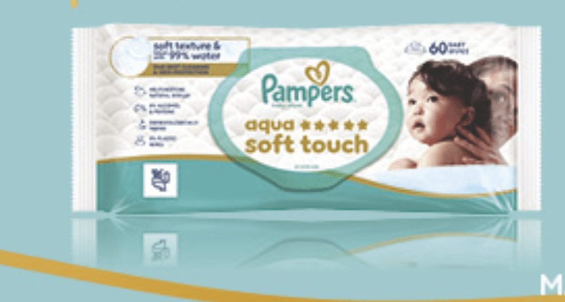 Pampers Vlažne maramice 60/1 - Akcija u trgovini Konzum