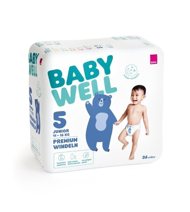 OC Babywell Premium pelene junior vel 5 36/1 kom Akcija u trgovini Bipa