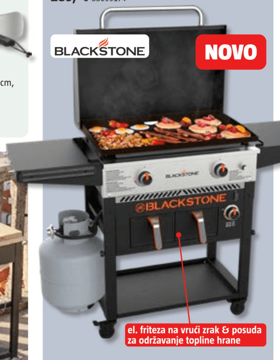 Blackstone Plinski roštilj '28' Plancha Airfryer Combo ploča 73 x 46 cm - Akcija u trgovini Bauhaus