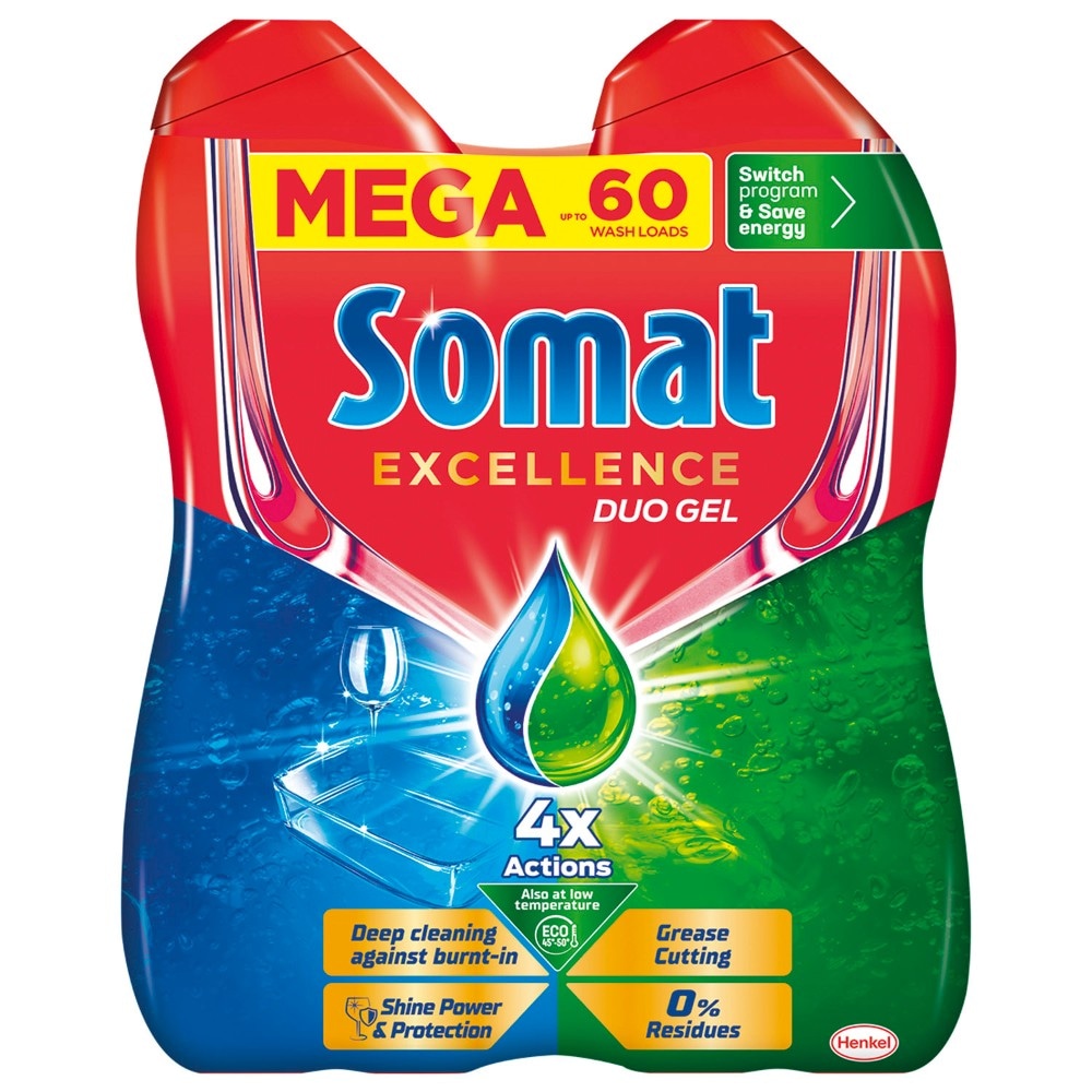 Somat deterdžent gel 2 x 540 ml Akcija u trgovini Konzum