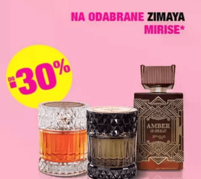 Odabrani Zimaya mirisi - Akcija u trgovini Bipa