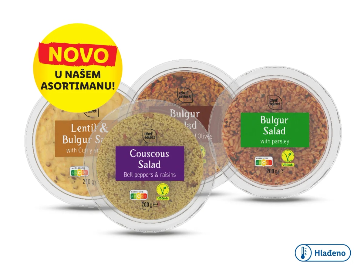 Chef Select Bulgur ili kus-kus salata 200 g ili 250 g - Akcija u trgovini Lidl