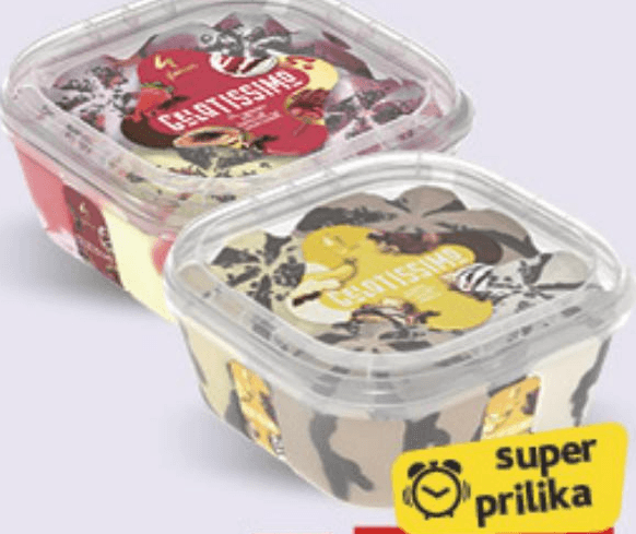Gelatissimo sladoled 1650ml Akcija u trgovini Konzum