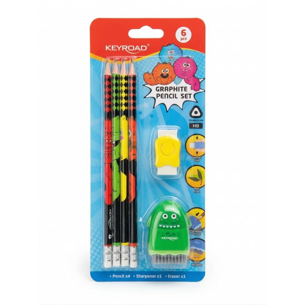 Keyroad Graphite Pencil set 6 kom Akcija u trgovini Konzum