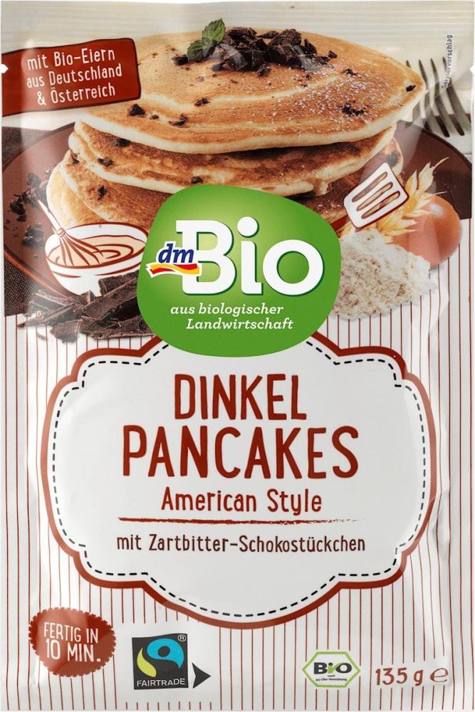 dmBio pripravak za palačinke od pira s gorkom čokoladom 135 g - Akcija u trgovini Dm