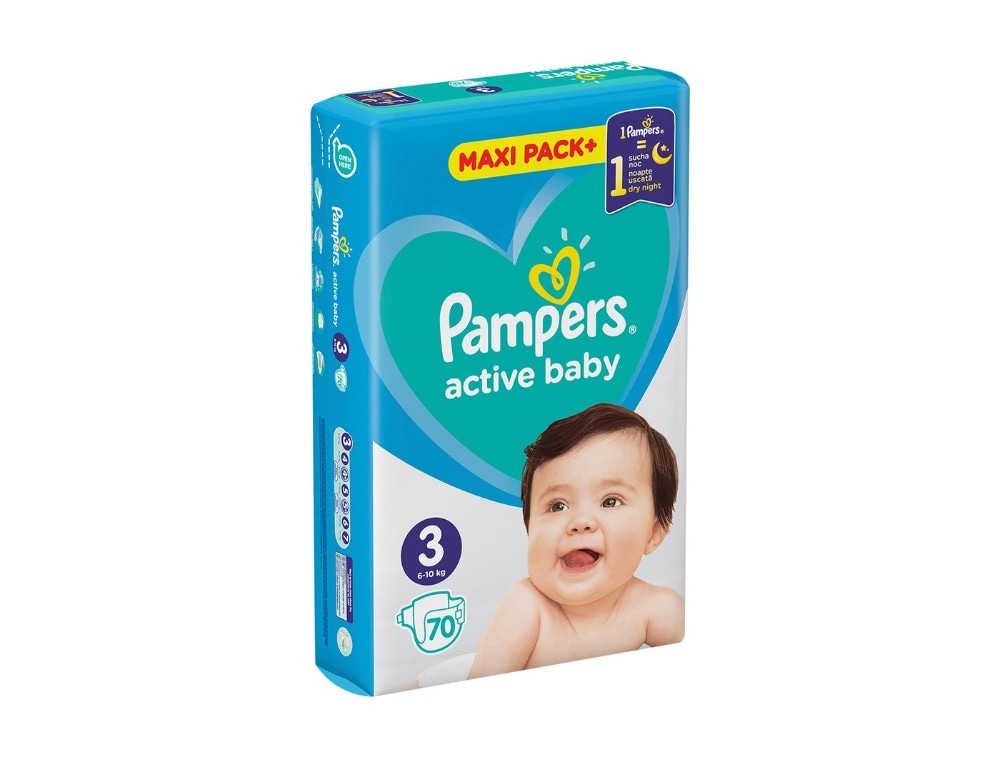 Pampers AB Maxi pack dječje pelene S3 70 kom, S4 62 kom, S5 54 kom - Akcija u trgovini KTC