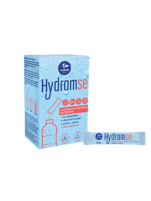 GreenLab Hydram se napitak breskva 15 kom. - Akcija u trgovini Dm