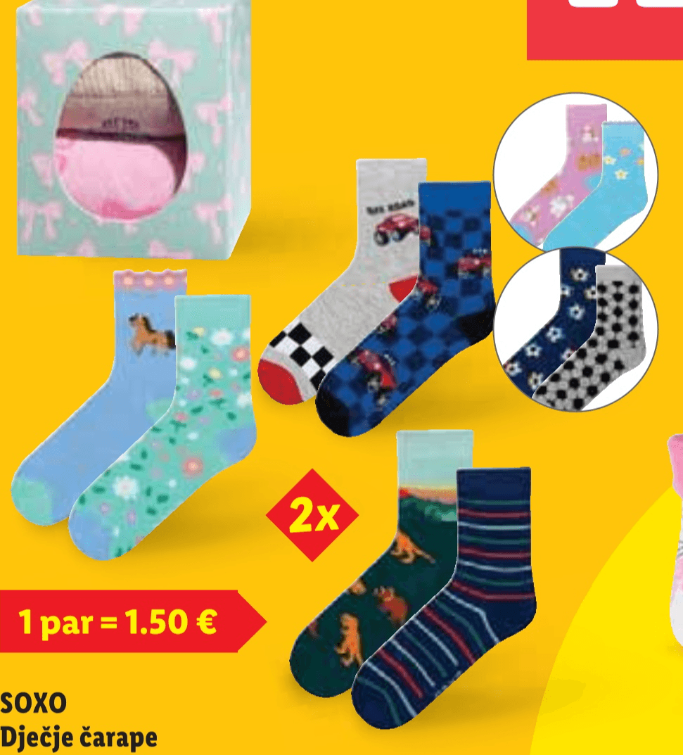 SOXO Dječje čarape - Akcija u trgovini Lidl