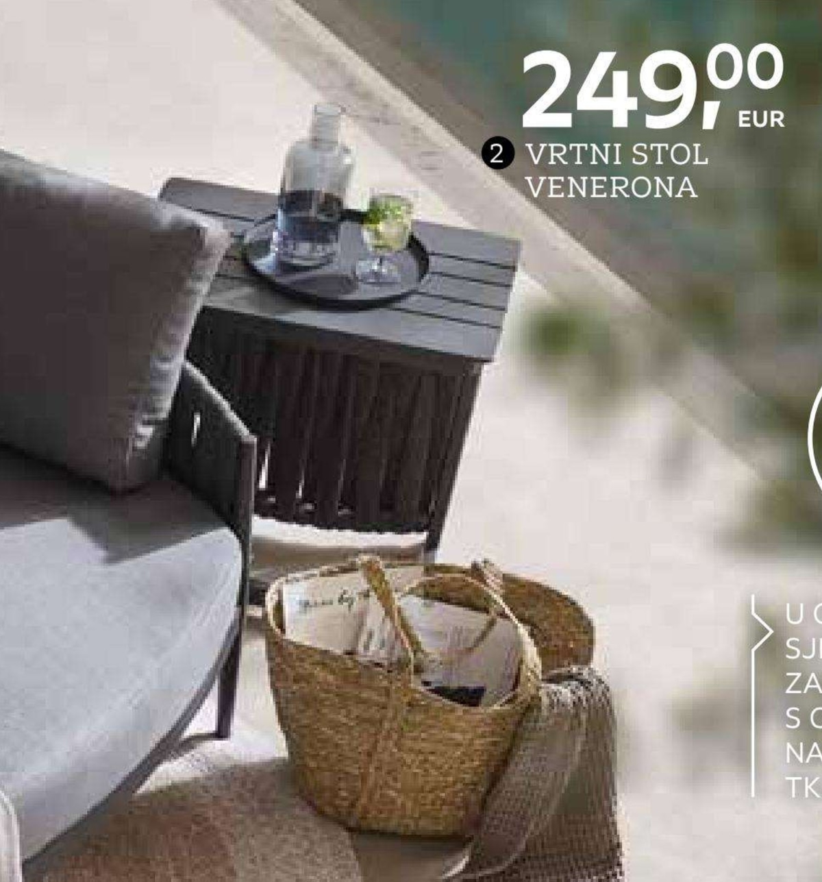 Vrtni stol Venerona - Akcija u trgovini Lesnina