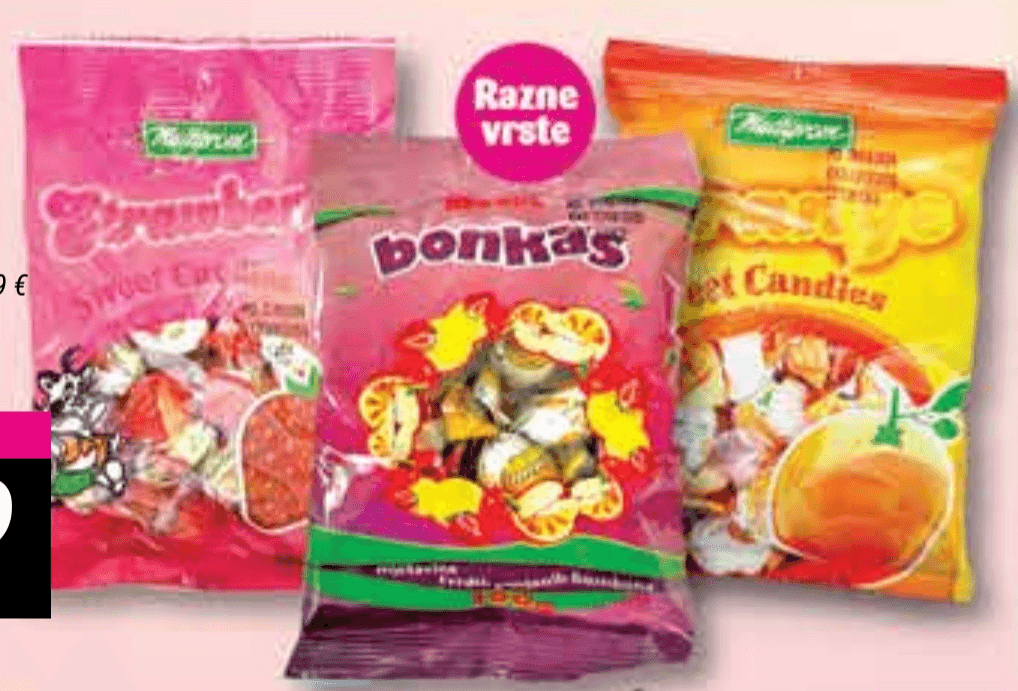 Bonus Tvrdi bomboni 100 g - Akcija u trgovini Trgovina Krk