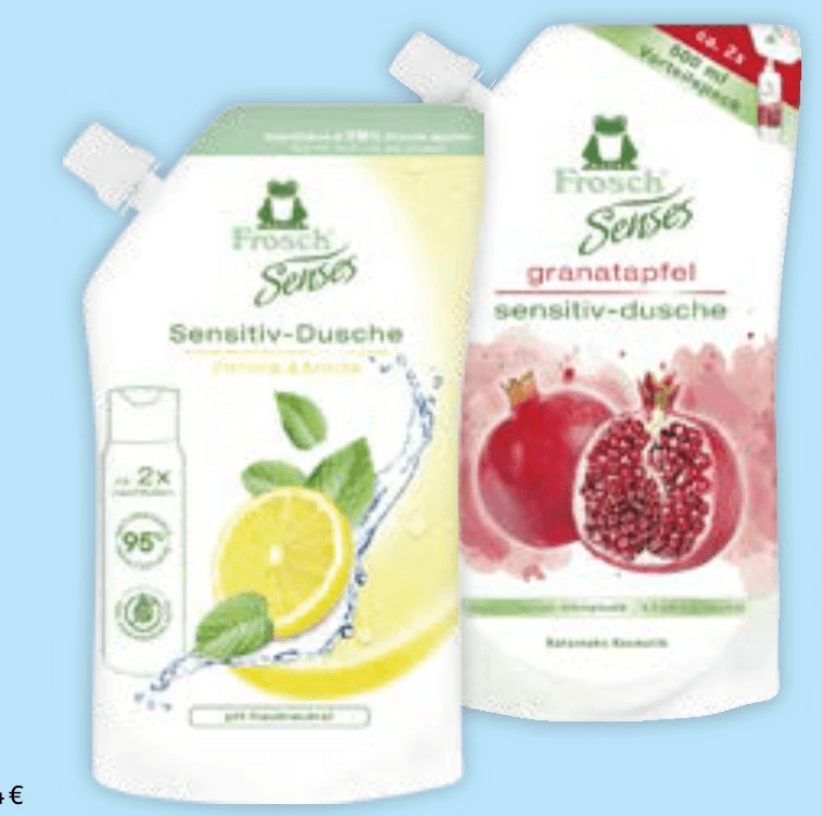 Frosch gel za tuširanje 500 ml - Akcija u trgovini Mueller