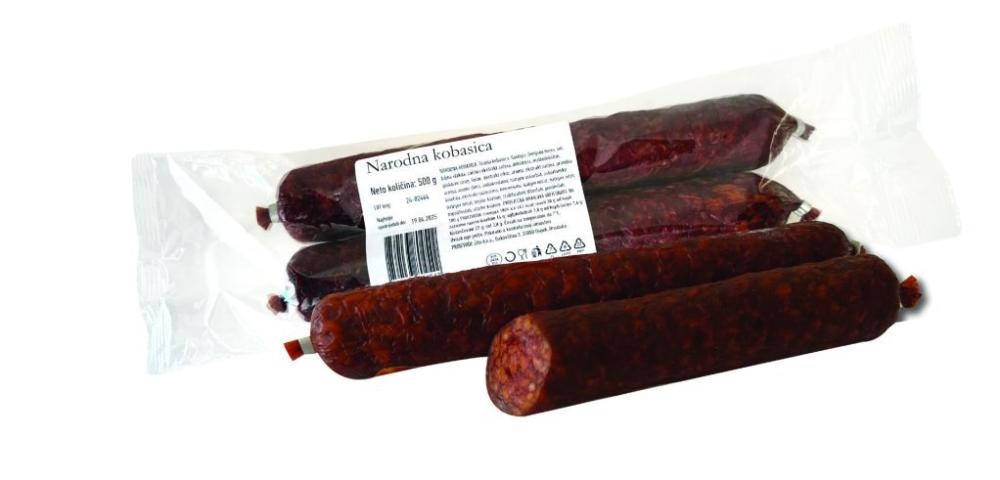 Kobasica narodna 500 g DOBRO - Akcija u trgovini NTL