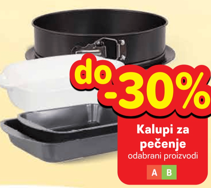 Kalupi za pečenje - Akcija u trgovini Plodine
