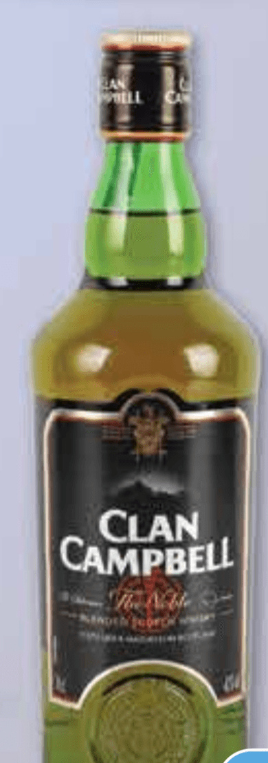 Clan Campbell Whiskey 0,7 l - Akcija u trgovini Plodine