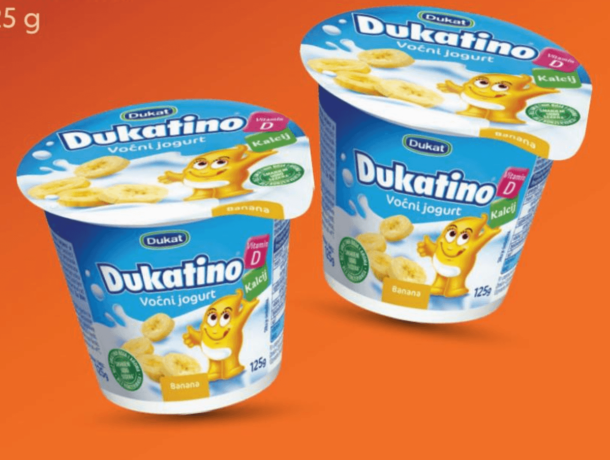 Dukatino Voćni jogurt 125 g - Akcija u trgovini Studenac