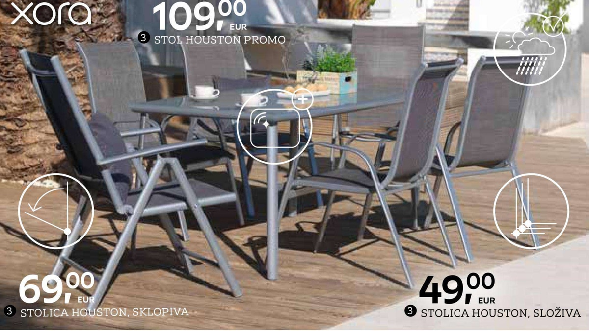 Stolica Houston, sklopiva - Akcija u trgovini Lesnina