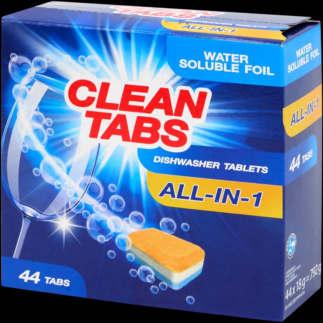 Clean Tabs Tablete za perilicu posuđa 44 komada - Akcija u trgovini Action