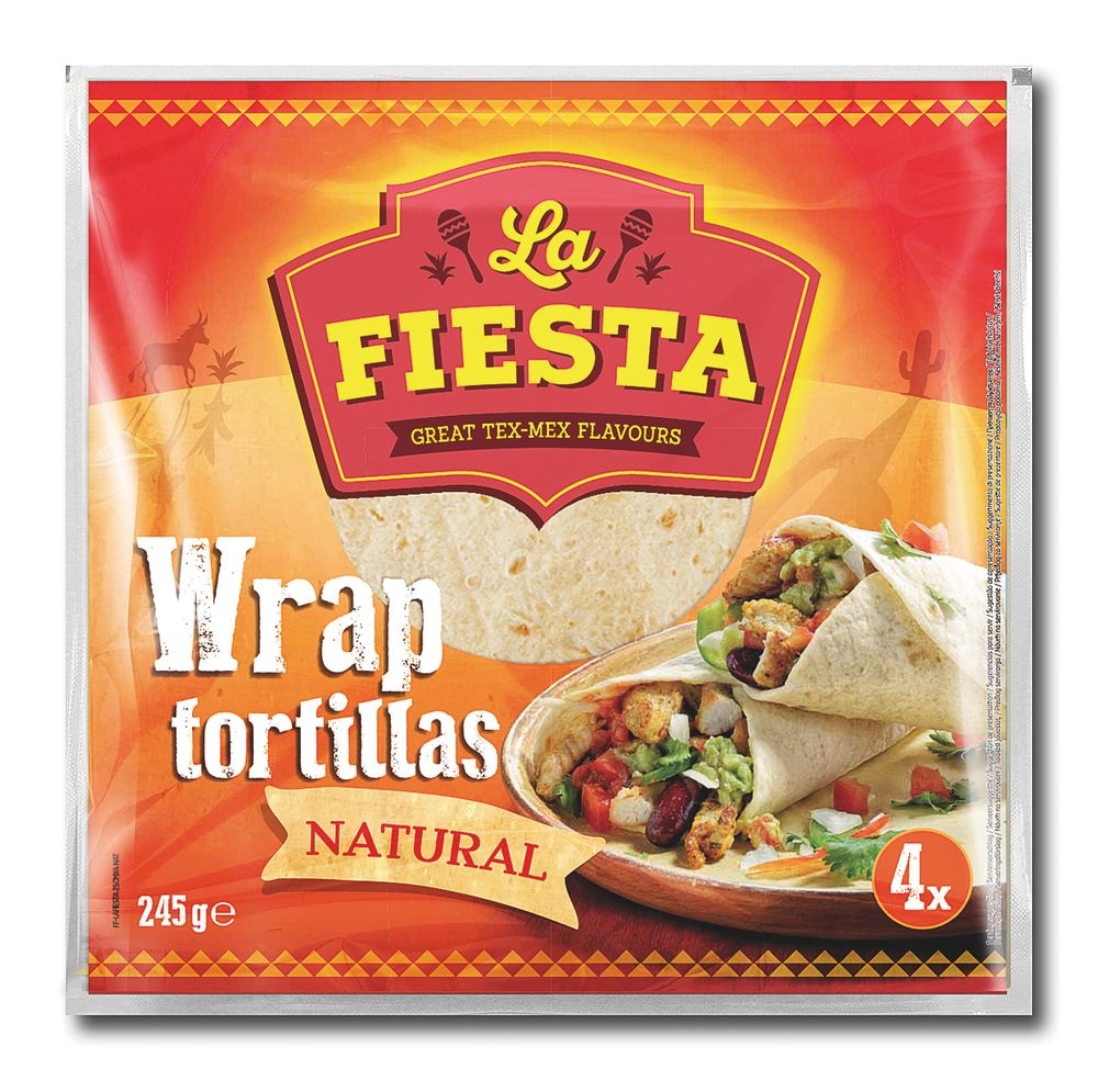 La Fiesta tortilla 4x25cm, 245g - Akcija u trgovini Konzum