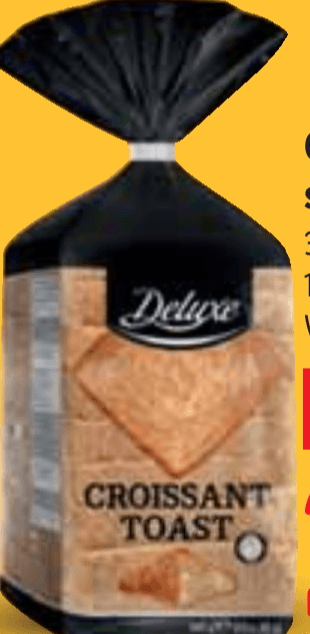 Croissant toast s maslacem 380 g Deluxe - Akcija u trgovini Lidl