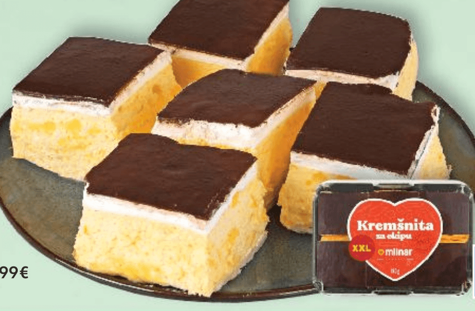 MLINAR Kremšnita 840 g - Akcija u trgovini Kaufland