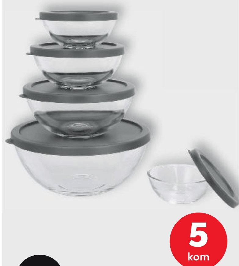 Spice & Soul Zdjele od stakla 5 kom - Akcija u trgovini Kaufland