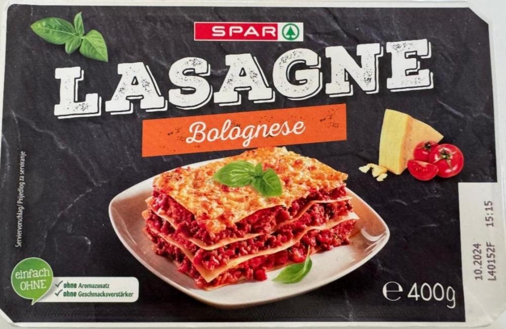 Lasagne Bolognese 400 g Spar - Akcija u trgovini Spar