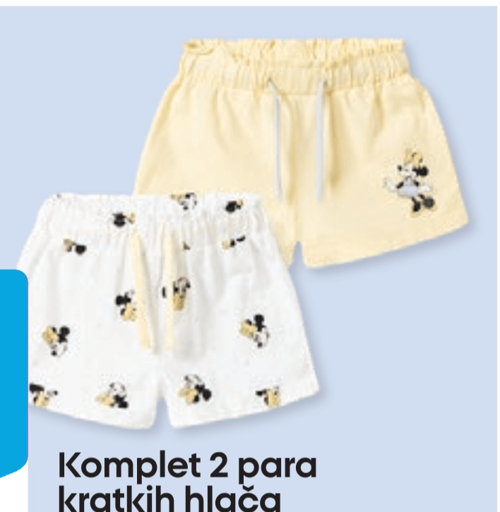 Kratke hlače Minnie Mouse 2 para Disney - Akcija u trgovini Pepco