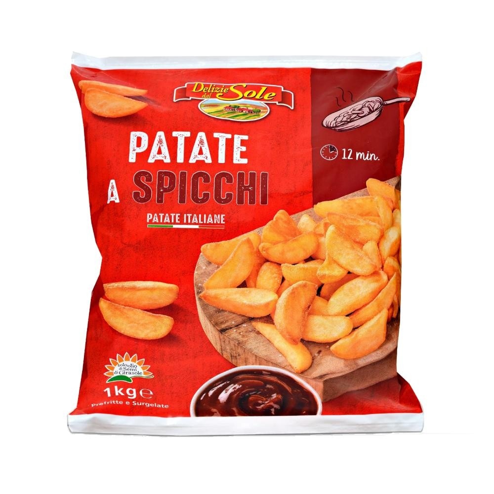 Krumpir rezani predprženi 1 kg Patate a Spicchi Akcija u trgovini Eurospin