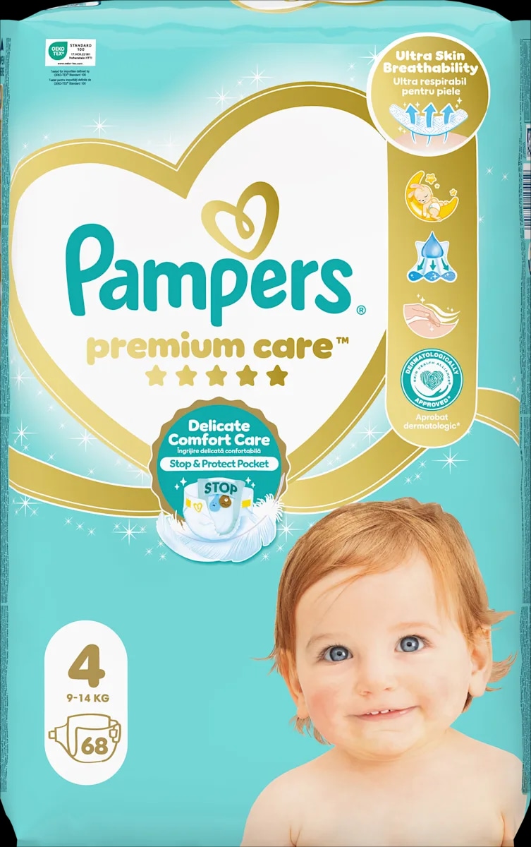 Pampers premium care pelene jumbo pack 68 kom. - Akcija u trgovini Dm