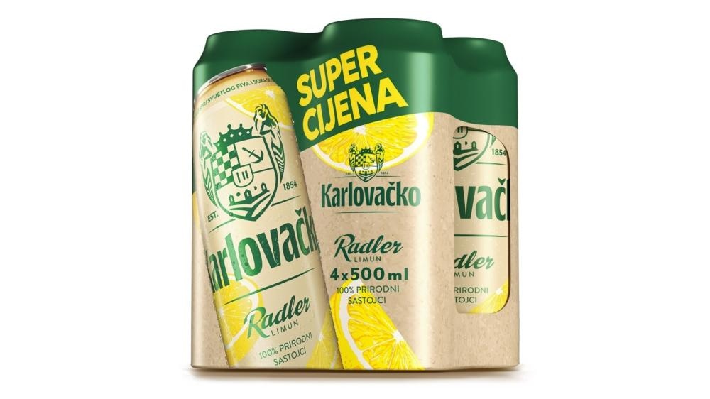 Karlovačko radler lemon 4 x 0,5 l - Akcija u trgovini KTC
