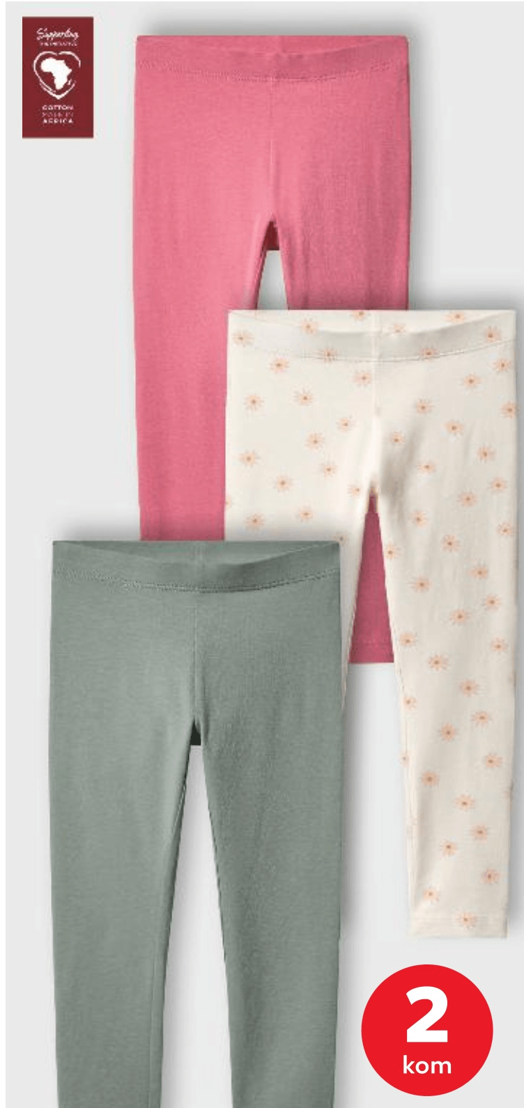 Tajice za djevojčice 2 kom - Akcija u trgovini Kaufland