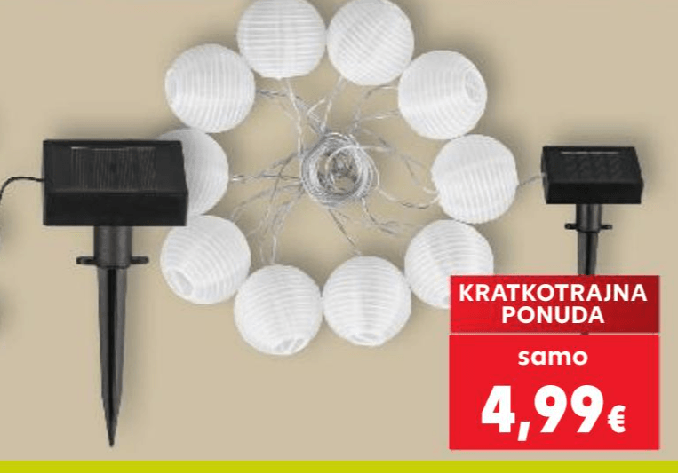 LIVARNO LED ljetna rasvjeta - Akcija u trgovini Kaufland