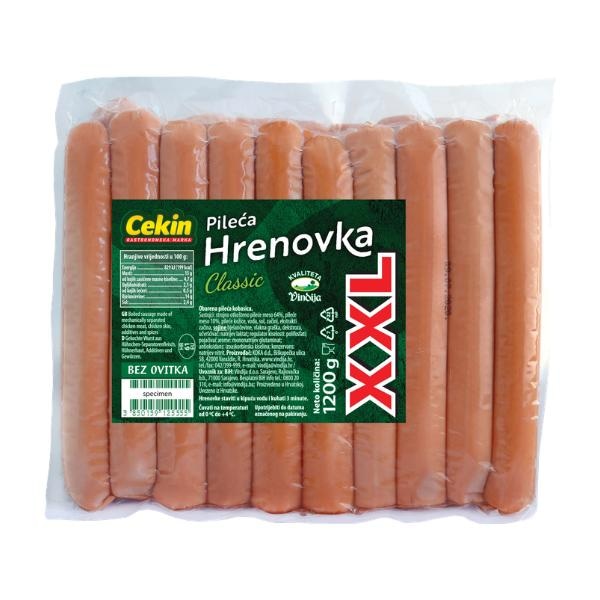 Hrenovka pileća XXL 1200 G Cekin - Akcija u trgovini 365 Market