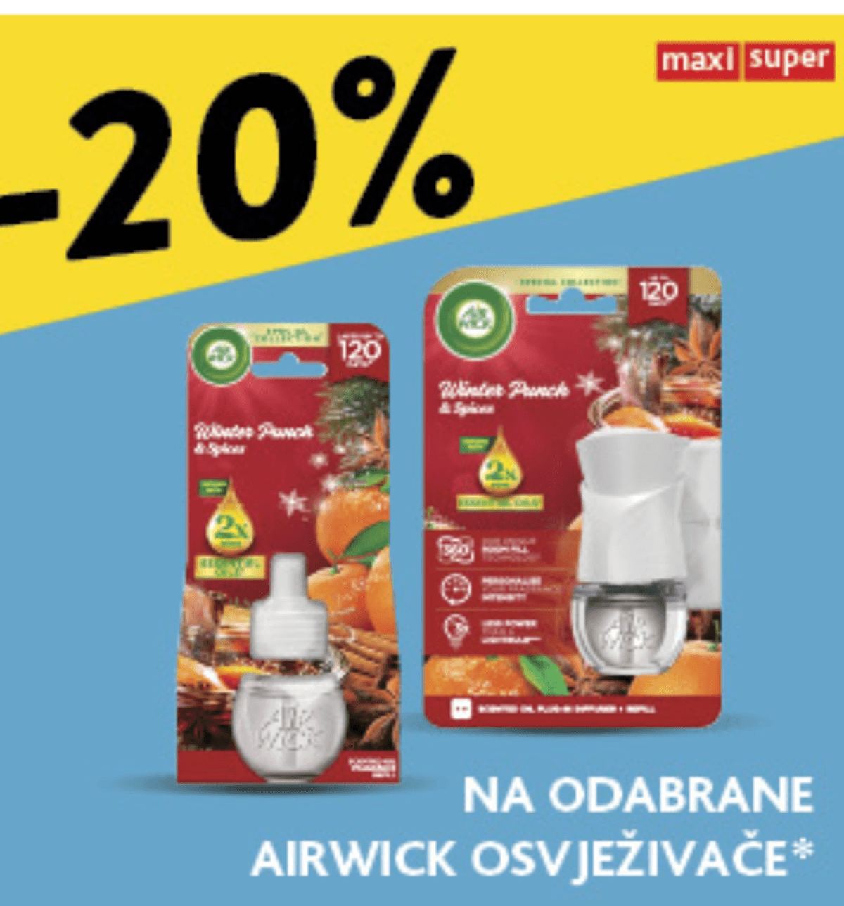 Odabrani Airwick osvježivači - Akcija u trgovini Konzum