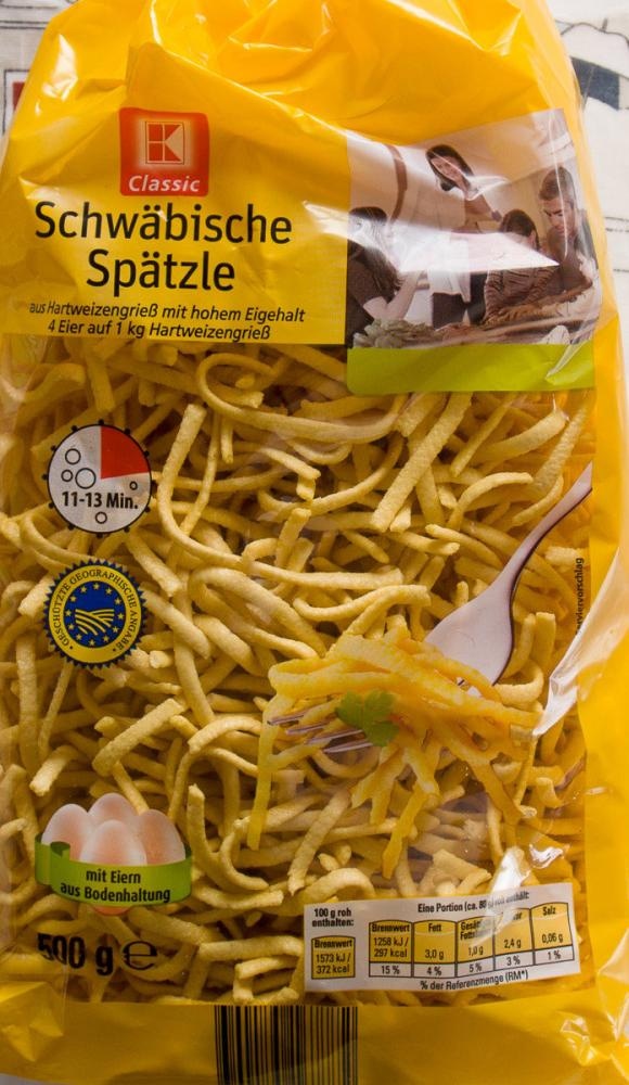 Spatzle 4 jaja 500 g K Classic Akcija u trgovini Kaufland