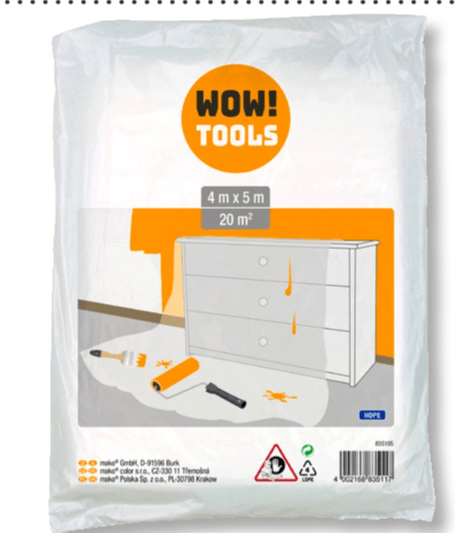Zaštitna folija 4 x 12,5 m WOW! TOOLS - Akcija u trgovini Bauhaus