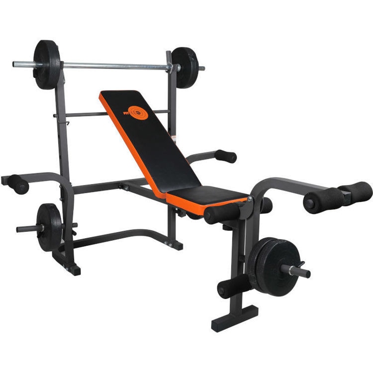 Fit In klupa sa šipkom i utezima GB-KL1007 - Akcija u trgovini Alles