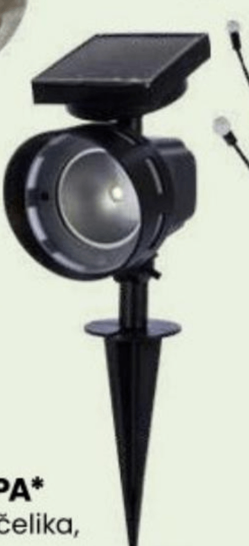 Solarna lampa - Akcija u trgovini Eurospin