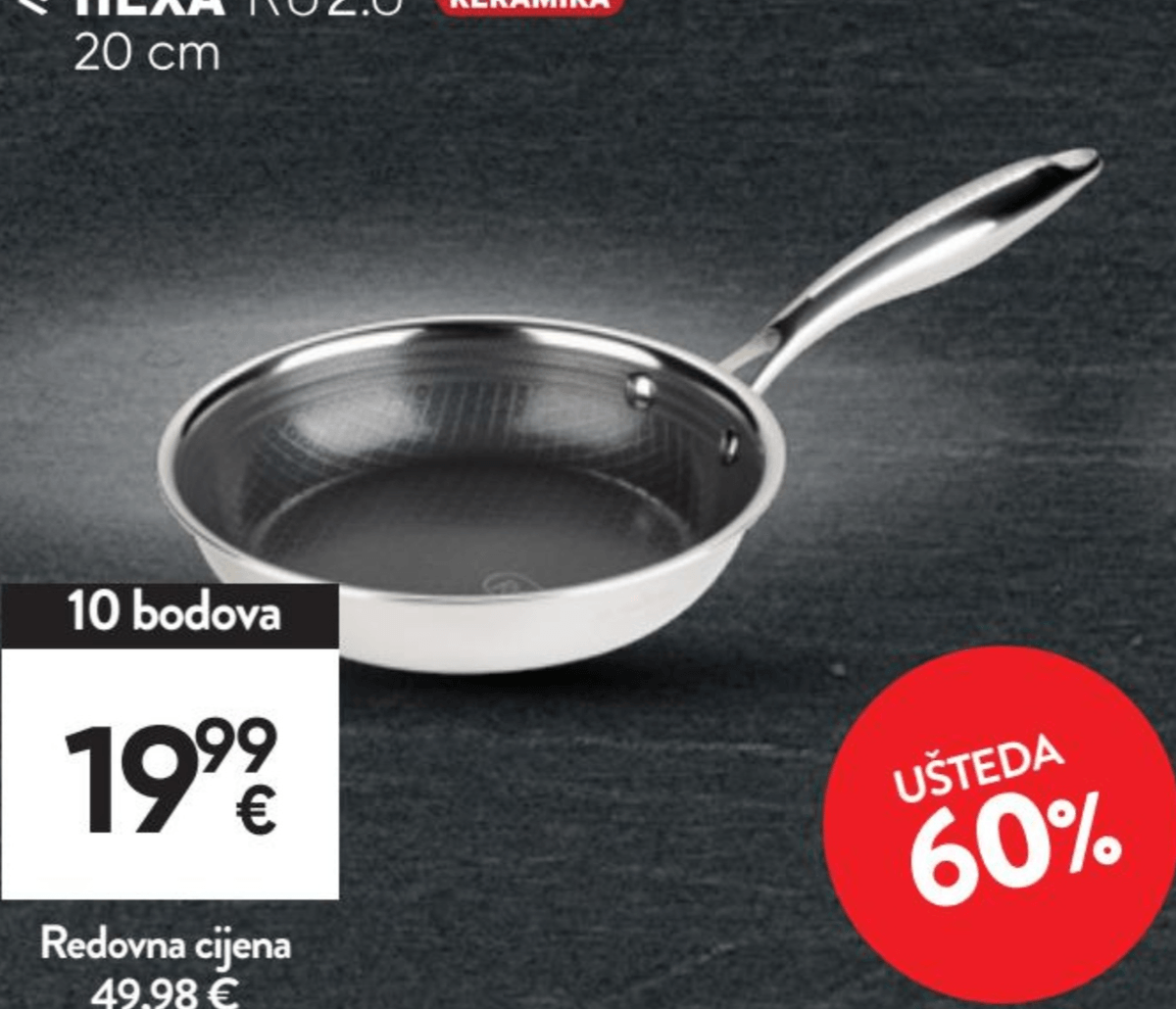 Tava Hexa Pro 2.0 keramika 20 cm Akcija u trgovini Spar