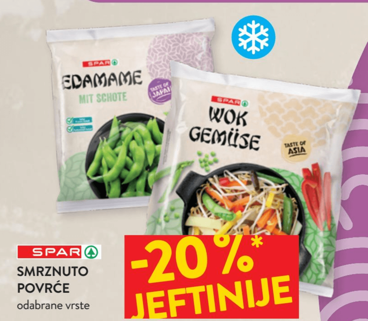 Spar Smrznuto povrće - Akcija u trgovini Spar