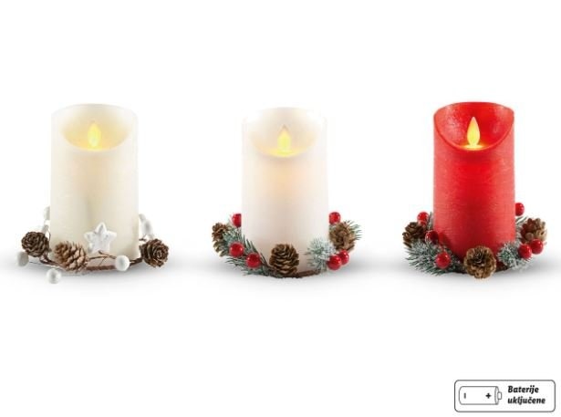 LED svijeća komad LIV QO BO - Akcija u trgovini Kaufland