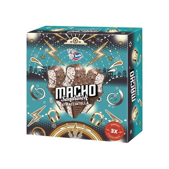 Macho Sladoledi Multipak Sandwich Stracciatella 387 ml Akcija u trgovini Studenac