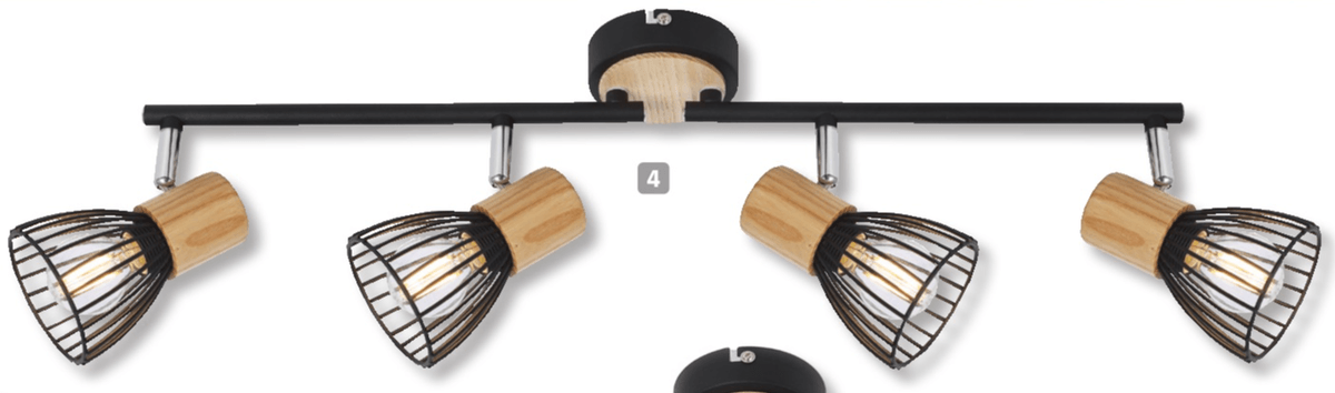 Spot svjetiljka 'Black Wood' - Akcija u trgovini Bauhaus