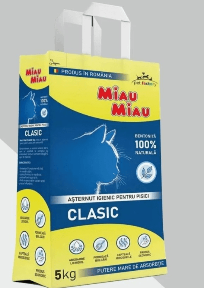 Pijesak za mačke Miau Miau Classic 5 kg - Akcija u trgovini Boso