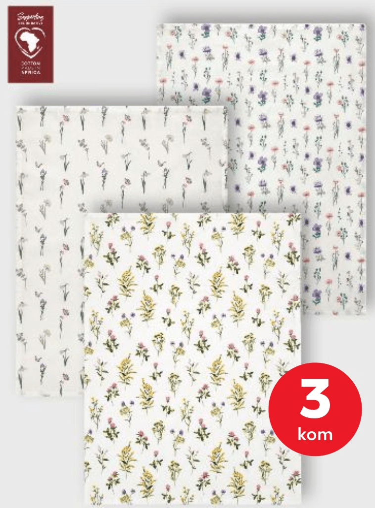 Kuhinjska krpa 3 kom - Akcija u trgovini Kaufland