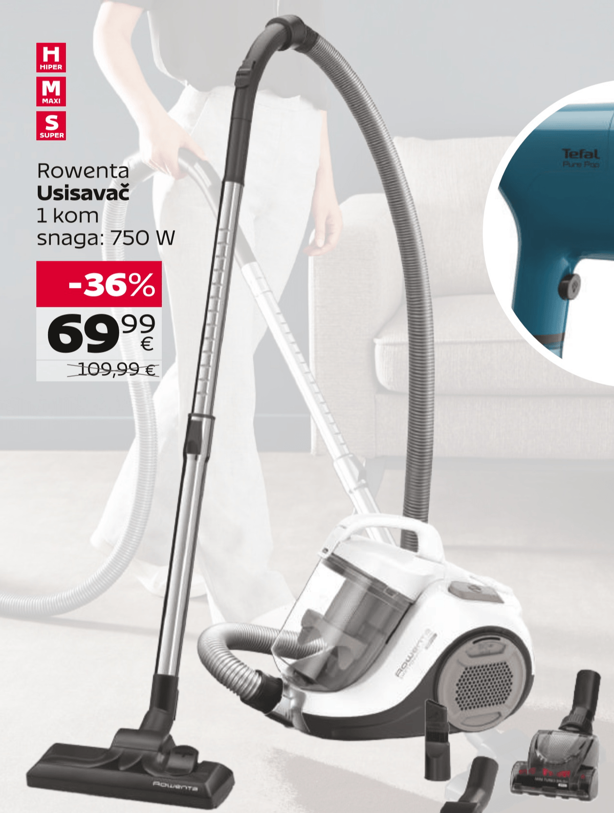 Rowenta Usisavač 1 kom - Akcija u trgovini Tommy