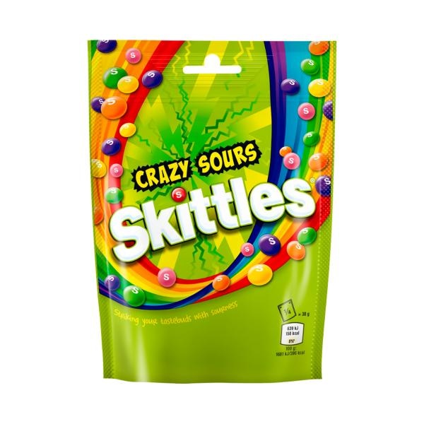 SKITTLES Bomboni fruits/crazy sour 152g - Akcija u trgovini Pivac