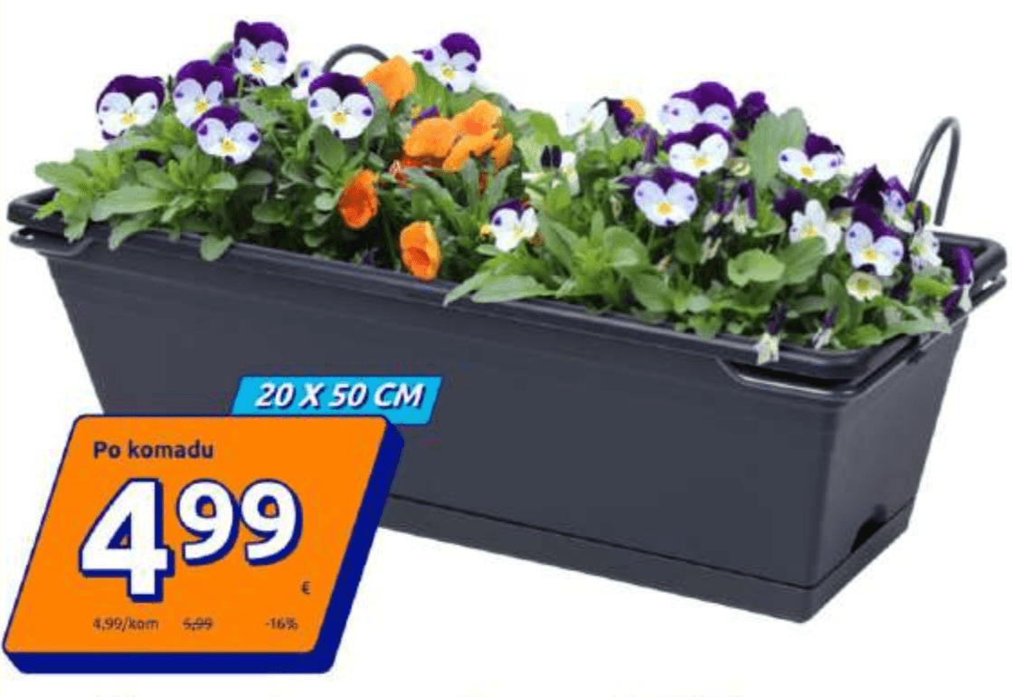 Balkonska tegla za biljke - Akcija u trgovini Action