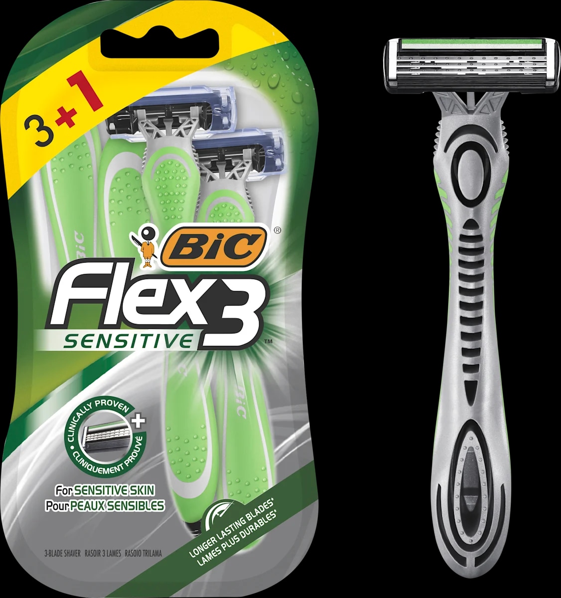 BiC Flex 3 sensitive jednokratni brijači 4 kom - Akcija u trgovini Dm