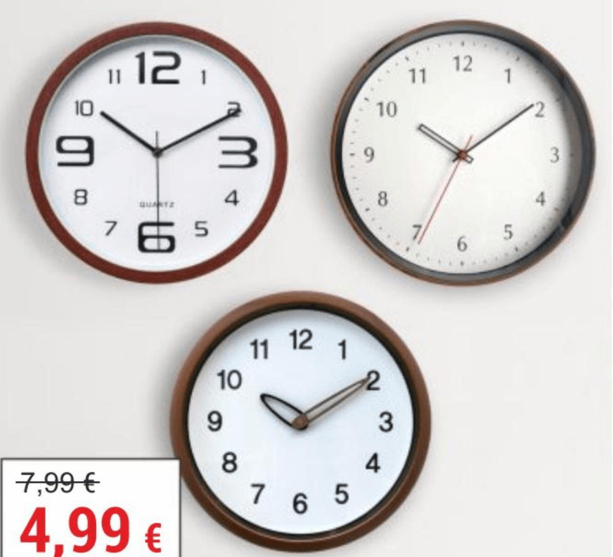 Zidni sat - Akcija u trgovini Merkury